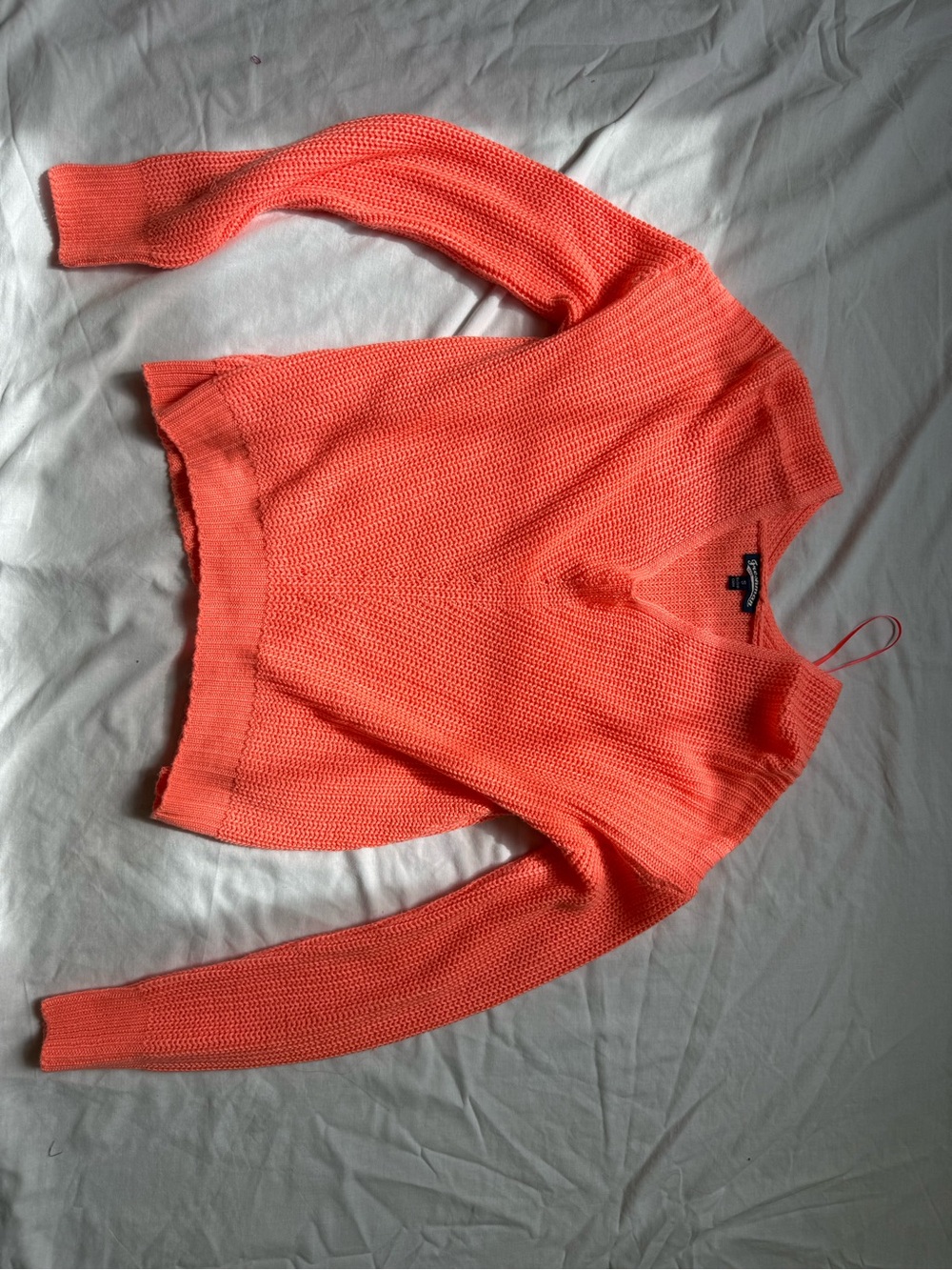 Freshman Coral V-Neck Knit Sweater